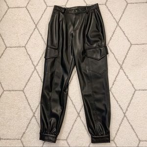 REVOLVE Young Broke And Fabulous Leather Joggers